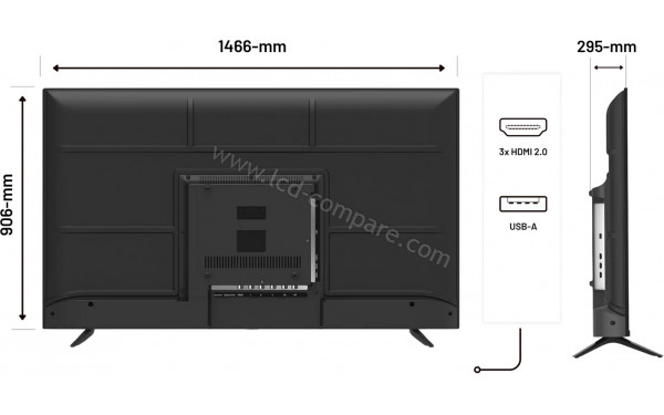 JAPANNEXT JN-IPS650UHD60F - Multi-vues