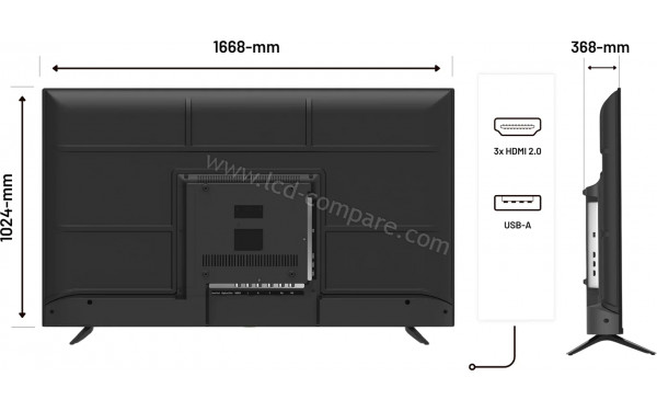 JAPANNEXT JN-IPS7500UHDR-U - Multi-vues