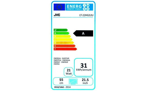 JVC LT-22HG52U - &Eacute;tiquette &eacute;nergie