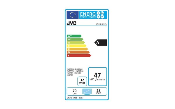 JVC LT-28HA92U - &Eacute;tiquette &eacute;nergie