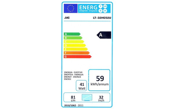 JVC LT-32HG52U - &Eacute;tiquette &eacute;nergie