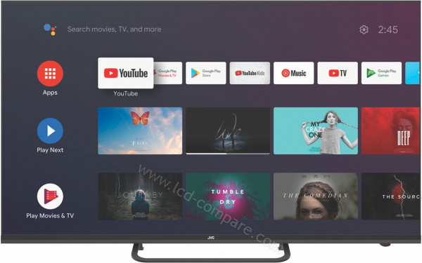 JVC LT-50FA110 - Vue de face interface Android