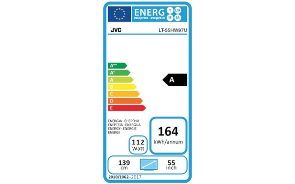 JVC LT-55HW97U - &Eacute;tiquette &eacute;nergie