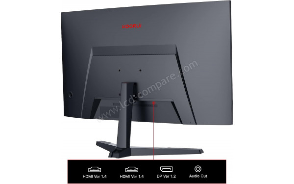 KOORUI 24E6C - Vue de l'arri&egrave;re