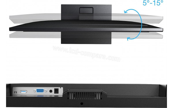 KOORUI 24N1 2023 - Vue du dessus + connectique