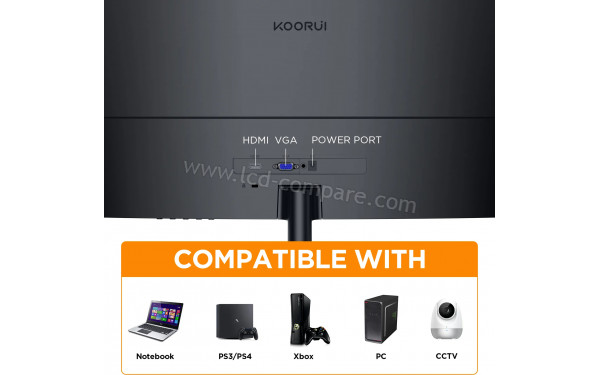 KOORUI 24N5C - Vue de l'arri&egrave;re