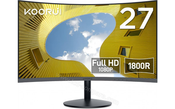 KOORUI 27N5C - Vue de face
