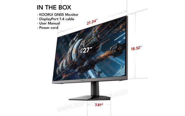 KOORUI GN05 - Vue 3/4 droite