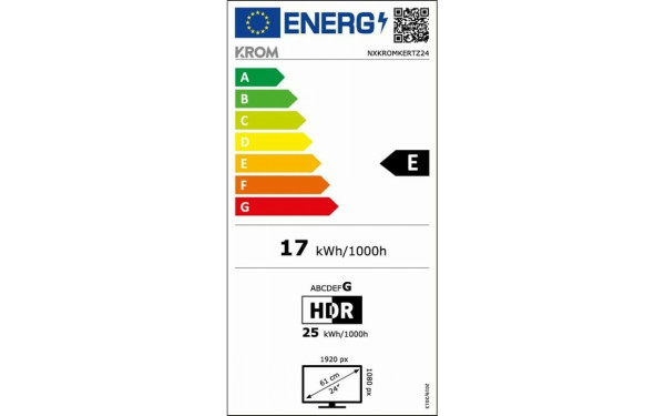 KROM Kertz 24 - &Eacute;tiquette &eacute;nergie v2