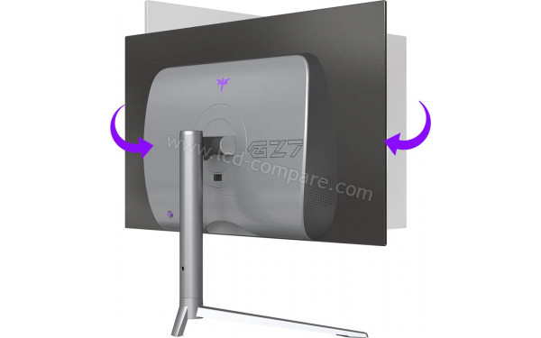 KTC G27P6 - Vue 3/4 arri&egrave;re