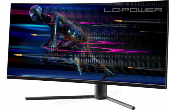 LC-POWER LC-M34-UWQHD-165-C - Vue 3/4 droite