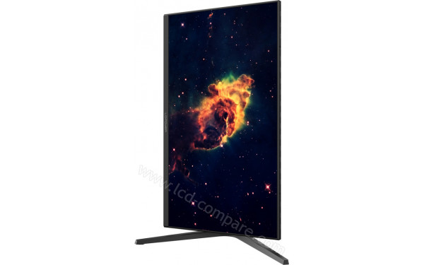 LC-POWER LC-M25-FHD-144 - Vue 3/4 droite en mode portrait