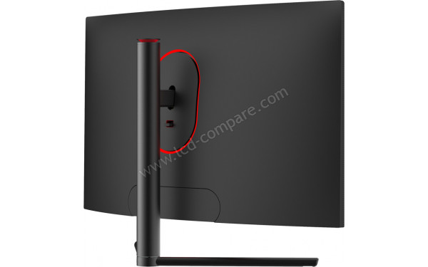 LC-POWER LC-M27-FHD-240-C - Vue 3/4 arri&egrave;re