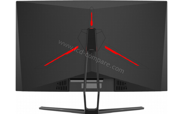 LC-POWER LC-M27-QHD-144-C-V2 - Vue de l'arri&egrave;re