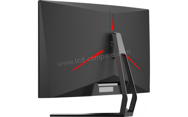 LC-POWER LC-M27-QHD-144-C-V2 - Vue 3/4 arri&egrave;re