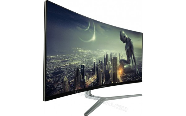 LC-POWER LC-M34-UWQHD-100-C - Vue 3/4 gauche