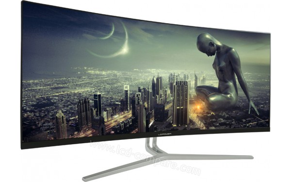 LC-POWER LC-M34-UWQHD-100-C - Vue 3/4 gauche