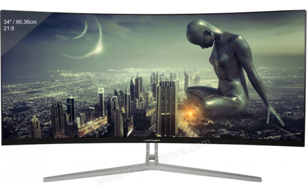 LC-POWER LC-M34-UWQHD-100-C - Vue de face