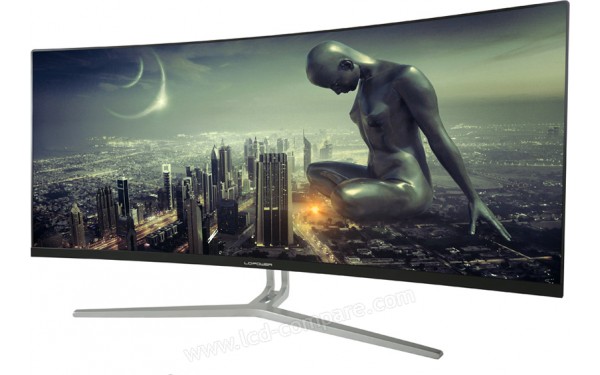 LC-POWER LC-M34-UWQHD-100-C - Vue 3/4 droite