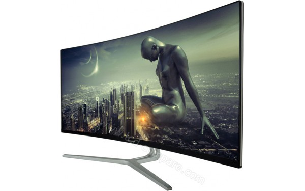 LC-POWER LC-M34-UWQHD-100-C - Vue 3/4 droite