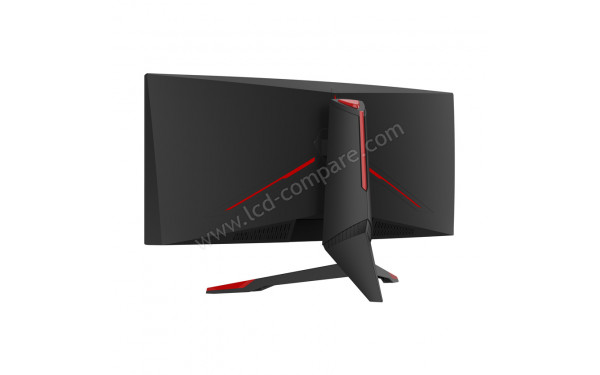 LC-POWER LC-M34-UWQHD-144-C - Vue 3/4 arri&egrave;re