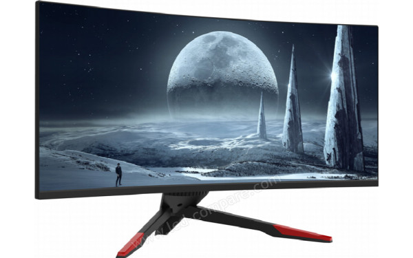 LC-POWER LC-M34-UWQHD-144-C - Vue 3/4 gauche