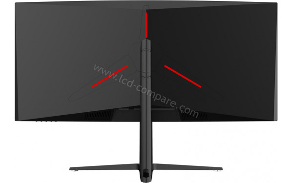 LC-POWER LC-M35-UWQHD-120-C - Vue de l'arri&egrave;re