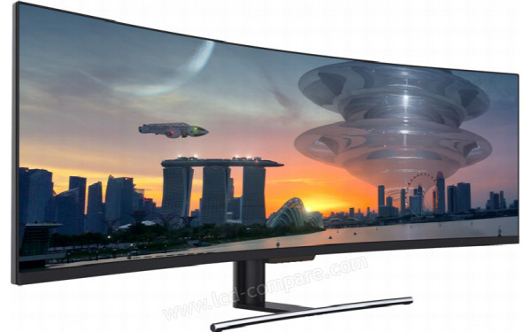 LC-POWER LC-M49-DFHD-144-C - Vue 3/4 gauche