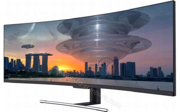 LC-POWER LC-M49-DFHD-144-C - Vue 3/4 droite