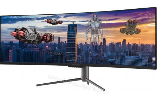 LC-POWER LC-M49-DQHD-120-C-Q - Vue 3/4 droite