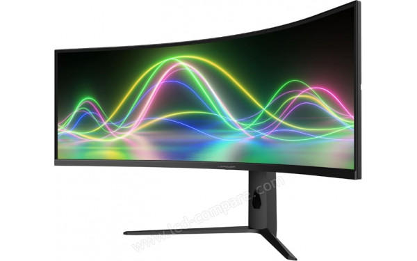 LC-POWER LC-M49QCK - Vue 3/4 droite