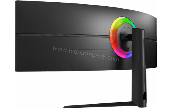 LC-POWER LC-M49QCK - Vue 3/4 arri&egrave;re