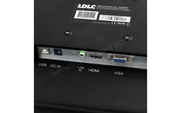 LDLC Pro Touch 15.6 - Connectiques