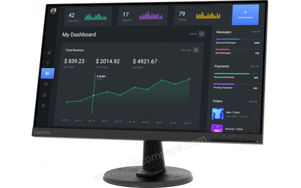 LENOVO C24-40 - Vue 3/4 droite