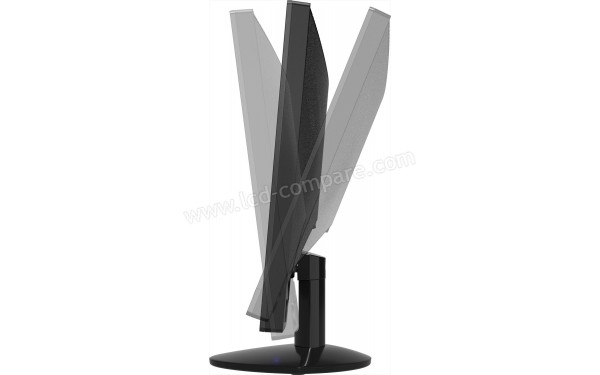 LENOVO D24-17 - Vue de profil droit avec mise en sc&egrave;ne de l'ajustement de l'inclinaison