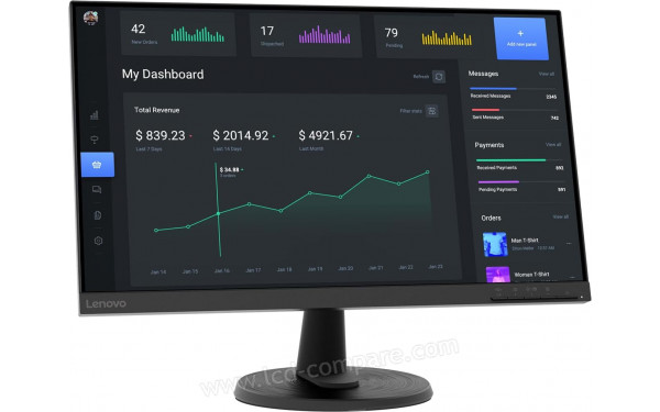LENOVO D24-45 - Vue 3/4 gauche