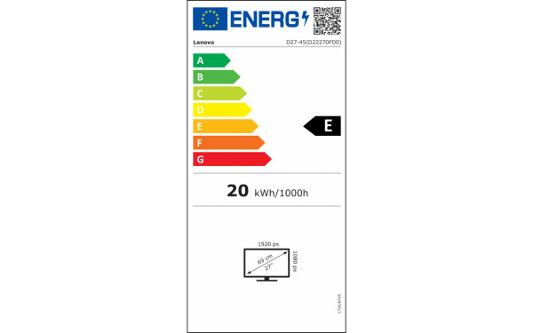 LENOVO D27-45 - &Eacute;tiquette &eacute;nergie v2