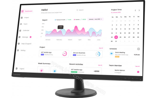 LENOVO D32-40 - Vue 3/4 droite