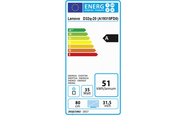 LENOVO D32q-20 - &Eacute;tiquette &eacute;nergie