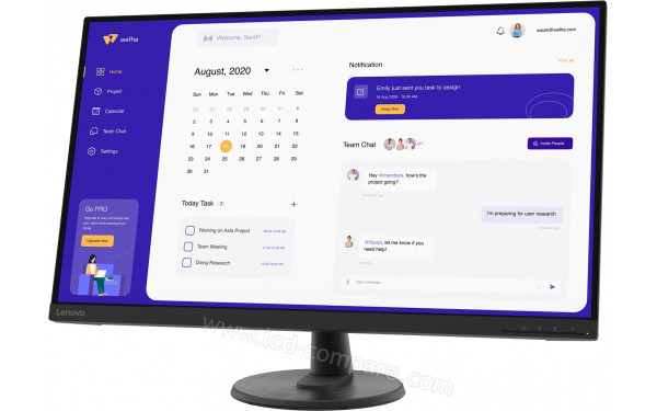 LENOVO D32u-40 - Vue 3/4 droite