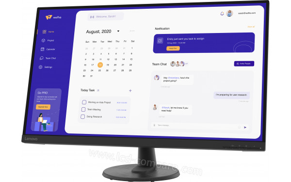 LENOVO D32u-45 - Vue 3/4 droite