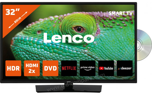 LENCO DVL-3273BK - Vue de face