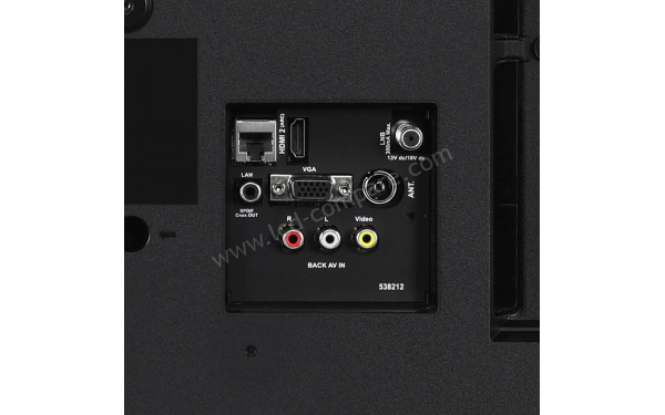 LENCO DVL-3273BK - Connectiques