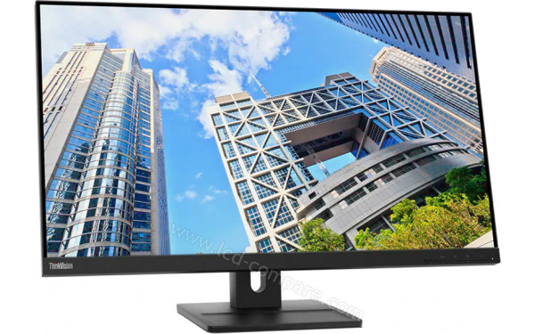 LENOVO ThinkVision E28u-20 - Vue 3/4 gauche