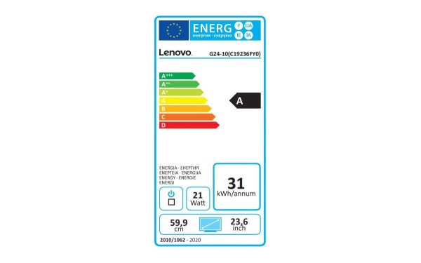 LENOVO G24-10 - &Eacute;tiquette &eacute;nergie