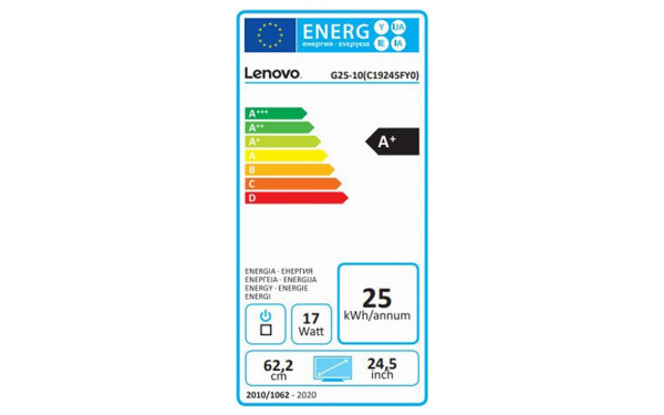 LENOVO G25-10 - &Eacute;tiquette &eacute;nergie