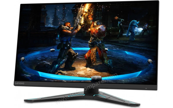 LENOVO G27-20 - Vue 3/4 droite en position basse