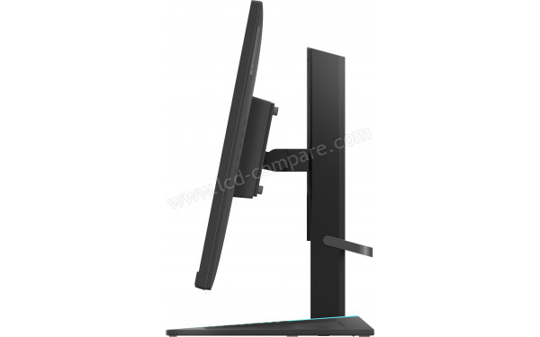 LENOVO G27qe-20 - Vue de profil bascul&eacute; vers l'arri&egrave;re