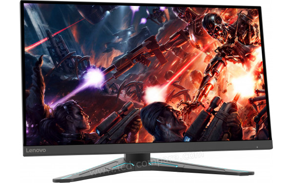 LENOVO G27qe-20 - Vue 3/4 gauche position basse