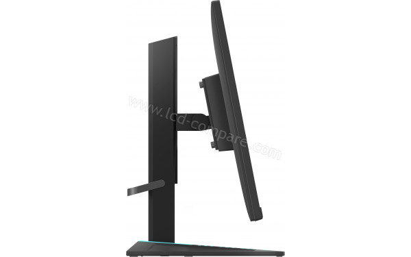 LENOVO G27qe-20 - Vue de profil bascul&eacute; vers l'arri&egrave;re